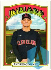 2021 Topps Heritage 143/999 Andres Gimenez #569 Rookie